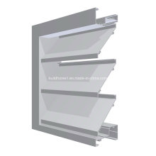 Improved Rigidity Powder Coat Aluminium Louver Window